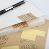 Autollenado Diez Mil Años Calendario de 12 Meses de Papel Kraft Stickers Índice Manual Diario Clasificación Etiquetas 2 Piezas en Creatividad
