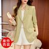 Chaqueta de traje informal Design Sense para mujer, primavera y otoño de 2023, nueva moda coreana, traje holgado con abertura trasera.