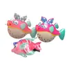 Presilhas de cabelo de desenho animado para crianças, peixe de resina, estrela-do-mar, conchas, presilhas laterais fofas para franja de meninas, acessórios de cabelo estilo oceano