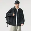 Camisa de Manga Larga Estilo Japonés Otoño 2025 para Hombre Alta Calidad Retro Fresca Cuello Campana Holgada Versátil Chaqueta Venta al por Mayor
