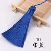Borla pequena 8cm borla curta e grossa anti-rugas vertical de seda gelada ponta de borla marcador de página borla de roupa ponta de borla fabricantes atacado