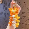 Nuevo llavero colgante de mariposa de ganchillo creativo para bolsos de amigos y llaveros de coche, regalo al por mayor