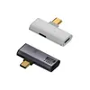 Adaptador OTG de porta C dupla com suporte para expansão USB 3.0 e carregamento simultâneo de 100W