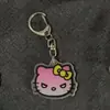 Transfronterizo Nuevo Creativo 2D de Alto Valor Dibujo Animado Lindo Llavero Transparente de Acrílico Accesorios para Mochila de Estudiante