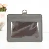 Porta-Crachá de Identificação de PU Porta-Cartão Capa para Cartão Documento Cordão de Funcionário Cordão de Estudante Crachá Escolar Negócios Atacado