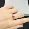 Anillo de Plata de Ley S925 con Espinela Natural Moda Japonesa y Coreana Nicho Ovalado 6X8Mm Anillo Titular Vacío Venta al por Mayor