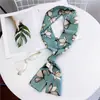 Bufanda larga nueva bufanda pequeña para mujer de Corea del Sur primavera y otoño bufanda fina estrecha de doble cara corbata de moda decorativa