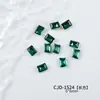 Popular Esmeralda Punta Inferior Manicura Forma Especial Diamante Multifacético Amor Hacha Super Brillante Versátil Uña Diamante Joyería Al Por Mayor