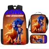 Mochila Sonic Transfronteriza Gran Capacidad Mochila Escolar para Estudiantes Mochila Escolar de Anime Sonic Transfronteriza