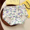 Novas Cuecas Boxer de Algodão Puro Estilo Pastoral Doce 10A Antibacterianas com Gancho Estendido Anti-Exposição Sem Costura para Mulheres