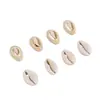 Concha do Mar com Topo Cortado, Concha Amarela, Concha de Caracol Marinho para Decoração de Aquário, Acessórios DIY, Joias, Pingentes Artesanais, Colecionáveis
