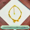 Plata Pura 999 Calabaza Caballo Paz y Alegría Pulsera de Plata Rota para Mujer Chapado en Oro Lujo Ligero Joyería de Gama Alta Regalo para Mujer