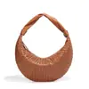 Nueva Bolsa de Mano de Mimbre Tejida a Mano de Moda Vintage Tipo Bollo para Mujeres Crowdsourcing