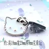 Botón de Corazón de Rosa Electroplateado Blanco y Negro Clásico Metálico Gato de Dibujos Animados Material para Accesorios Pequeños DIY Venta al por Mayor