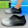 Nuevos Zuecos de Verano para Hombre, de Suela Gruesa, Antideslizantes, Transpirables, Sandalias Totalmente Cubiertas para Uso en Exteriores, Zapatos de Playa, Talla Grande