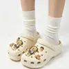 Encantos de zapato tipo zueco de moda y versátiles con temática de osos, accesorios para sandalias, encantos para zapatos DIY, decoraciones para zapatos de PVC
