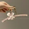Pinza para el pelo de verano estilo ins con bloques de color para mujer, pasador lindo de lunares japoneses para niña, pinza de tiburón grande para recogidos.