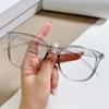Nuevas Gafas Anti Luz Azul Sin Receta para Hombres y Mujeres, Elegantes y Sencillas, Gafas con Montura Transparente Negra Retro Artística al por Mayor
