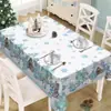 Mantel navideño exclusivo de alta venta transfronteriza, impreso en alta definición, con temática de flor de Nochebuena, para decoración festiva, apto para uso doméstico