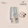 Novedades de Otoño Ropa Clase A para Bebés Niñas Suave Agradable a la Piel Parche de Dibujos Animados para Bebé Niña Pantalones Largos de Pierna Recta Pantalones Base