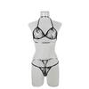 Amazon deseja cross-border sexy lingerie perspectiva sexy costura oca de renda pijama de três pontos sutiã 084