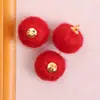 Estilo Natalino Outono e Inverno Bolas Decorativas de Feltro Penduradas Brincos DIY Pingentes de Corrente de Bolsa Colares Pingentes de Roupa Acessórios de Joias