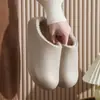 Pantuflas de algodón otoño hogar invierno pareja ropa de casa mujeres sensación de pisar caca uso invierno interior cálido felpa de terciopelo extra pantuflas hombres