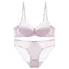 Conjunto de lingerie sexy de renda transparente estilo francês, projetado para fazer seios grandes parecerem menores e prevenir a flacidez, disponível em tamanhos grandes