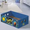 Placa de arranhar para gatos em formato de tabuleiro de xadrez retangular preto e branco, tamanho grande, resistente ao desgaste, sem lascar, tabuleiro de xadrez ondulado, placa para garras de gato, papelão