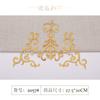 2026-54 tela con parche bordado de patrón dorado y plateado para disfraz de ópera de escenario patrón decorativo bordado flor caliente