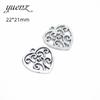Accesorios de joyería de aleación para hacer uno mismo, accesorios de corazón, colgante de aleación retro Ud6