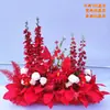 Accesorios de boda arreglo floral de suelo flor phalaenopsis decoración de salón de bodas arreglo floral arte floral decorativo arreglo floral de pasillo