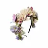 Guirlanda de Flores Artificiais Sen para Mulheres, Adorno de Cabeça, Acessórios de Cabelo, Férias na Praia, Flor de Cabeça, Estúdio Fotográfico, Acessórios para Noiva e Madrinhas