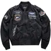 Nueva Chaqueta Piloto Ma1 para Hombre de Primavera y Otoño, Chaqueta de Béisbol Bordada Estilo Coreano, Abrigo de Trabajo Talla Grande, Marca de Moda