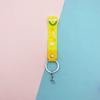 Chaveiro Macio de Borracha PVC Arco-Íris Acessórios com Cordão de Couro Chaveiro de Boneca Pingente para Bolsa Chave de Carro Portátil