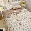 Algodão lavado fio enrugado colcha de verão verão solteiro dupla camada fio colcha de ar condicionado dormitório de estudante verão fresco colcha lavável à máquina