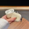 Estojo para fone de ouvido Apple AirPods Estojo para fone de ouvido com textura de couro AirPods4 Estojo para fone de ouvido de couro texturizado para negócios pro2