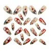 Uñas con Forma de Almendra, Estilo Europeo y Americano de Moda, Uñas Almendradas de Punta Redonda, Manicura Sencilla y Elegante, Uñas Portátiles Desmontables