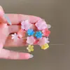 Pendientes de Borla de Flor de Tela del Jardín de Monet Temperamento Súper Hada Más Fáciles de Combinar Pendientes Moda de Nicho Pendientes de Alta Gama para Mujer