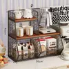 Mesa de comedor para sala de estar, aparador, juego de té, taza de té, portavasos de café, estante para bocadillos de escritorio, caja de almacenamiento para bolsitas de té