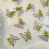 Colgante de Flor de Mariposa Colorida Fantasía Material para Manualidades con Cuentas Pulsera Collar Pendientes Joyería Accesorios de Cuentas Sueltas