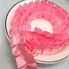Gorro de Ducha de Encaje de Gasa Transparente Plisado de Doble Capa 4cm Accesorios para la Cabeza Ropa Interior Accesorios para Puños Cinta de Encaje Venta al por Mayor