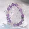 Pulseira de Fogo Púrpura Pulseira de Cristal Asa Púrpura Lavanda Gelo Natural Design Original Presente Feminino