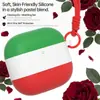 Diseño de una pieza tricolor adecuado para funda de auriculares Airpods4, Cubierta protectora de silicona para AirPods para auriculares Bluetooth de Apple