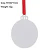 Amazon Colgante de Navidad de Aluminio para Transferencia de Calor Árbol de Navidad Copo de Nieve Campana Aluminio de Sublimación Colgante de Navidad de Sublimación