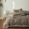 Juego de Cuatro Piezas de Invierno Cepillado Espeso Cálido Clase A Lujo Accesible Funda de Edredón de Gama Alta Sábanas Ropa de Cama Nantong Textiles para el Hogar