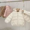 Nueva Chaqueta Ligera de Algodón para Niños Abrigo Corto de Algodón para Niñas con Capucha Ropa de Algodón para Bebés y Niños Pequeños Ropa Exterior Elegante para Niños Otoño Invierno