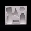 Caixa Branca de Escultura Moldada de Alta Espuma Bandeja Interna de Eva Espuma Ixpe Absorvente de Choque Processamento Personalizado Revestimento de Eva Armazenamento