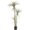 Planta Artificial Árbol Pequeño de Yuca Estilo Nórdico Decoración Suave para el Hogar Decoración de Apertura de Centro Comercial Planta Verde de Gama Alta Árbol Falso en Maceta