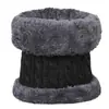 Meia-idade e Idosos Outdoor Tricotado à Prova de Vento Frio Manga de Pescoço Masculino Inverno com Forro de Lã Aquecedor de Pescoço Espessado Proteção de Pescoço Proteção de Orelha